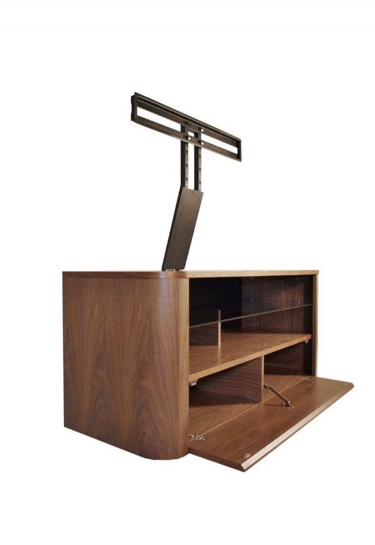 Alphason Hugo Tv Stand Adh1260 Wal Walnut With Bracket 121 Tv Mounts