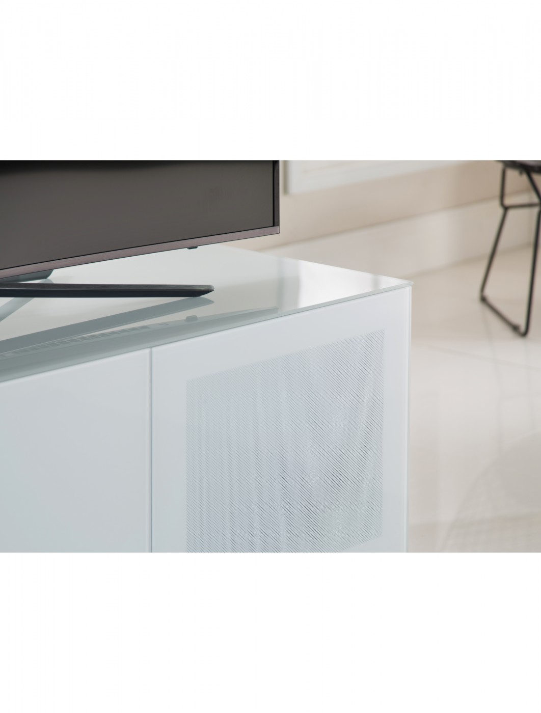 Alphason EMT1250XLWHI Element Modular TV Stand 121 TV Mounts