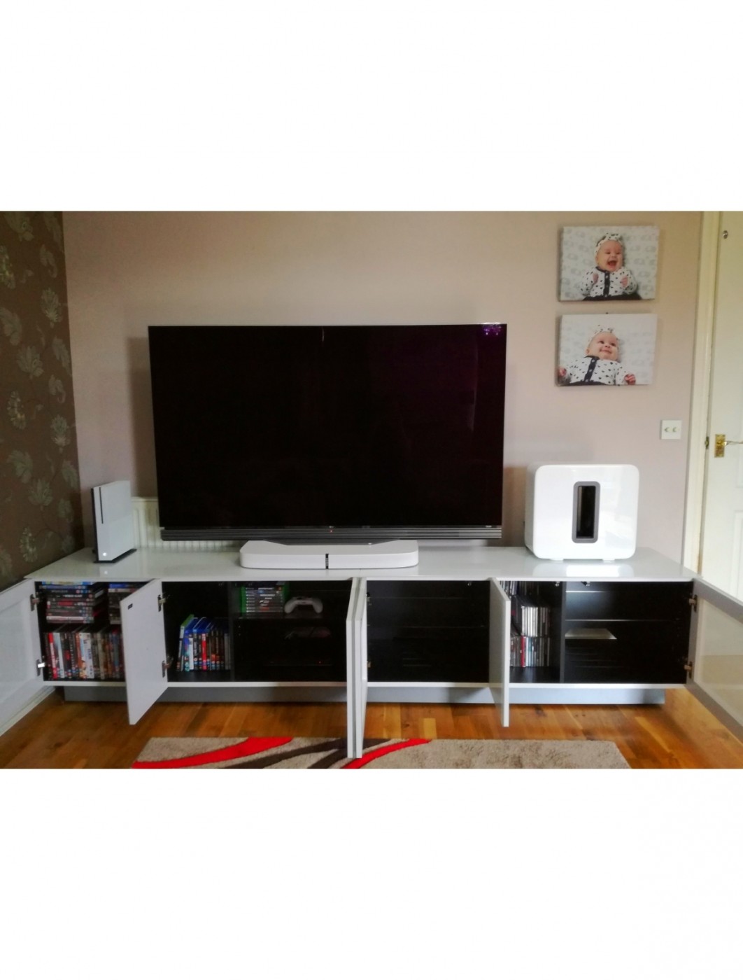 TV Stand White Element 2500XL Modular TV EMT2500XLWHI 121 TV